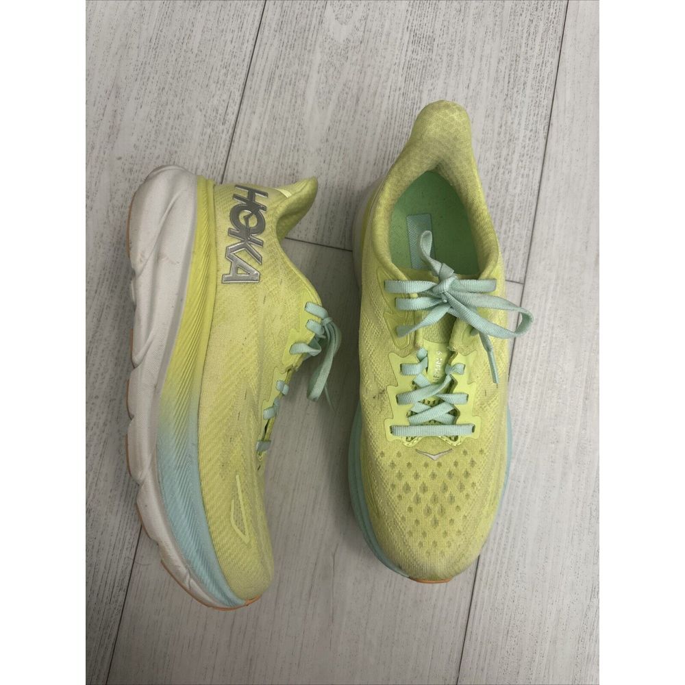 Hoka One One Clifton Women's Size 6.5 US - 1127896 Yellow Running Shoes Sneaker